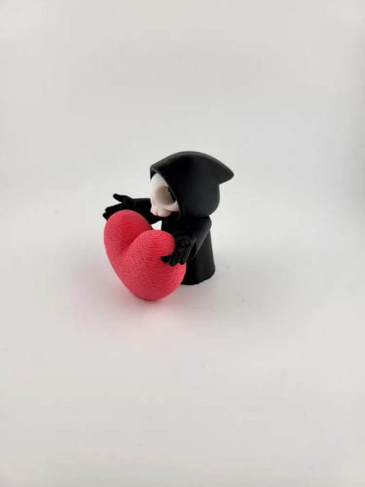 Grim Reaper Heart Gothic Valentine Mini Figure