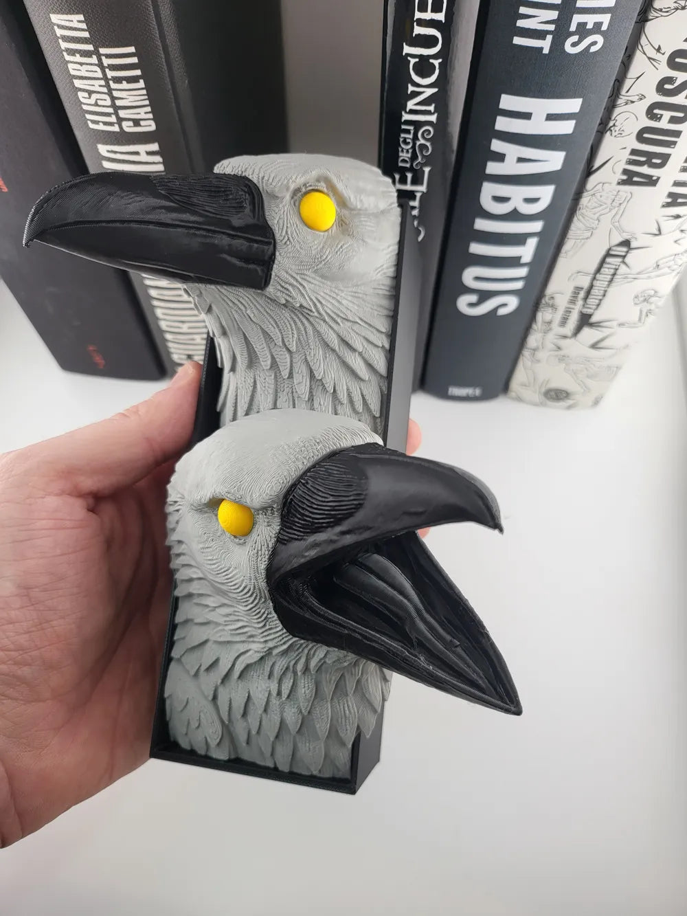 Book Nook Gothic Crow Shelf Insert Dark Libraries