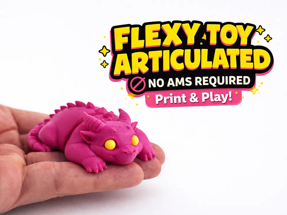 Flexi Dragon Articulated Fidget Toy v2