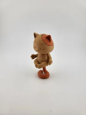 Zen Cat Model – Cute Meditation Figure Desk Decor