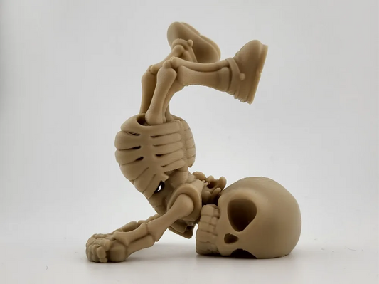 Fallen Skeleton – Funny Bone Pose Cute Desk Decor