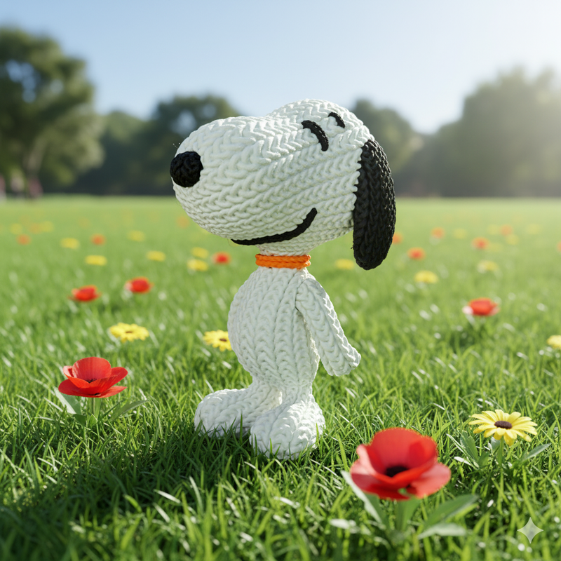 Peanuts Snoopy Knitted - Crochet