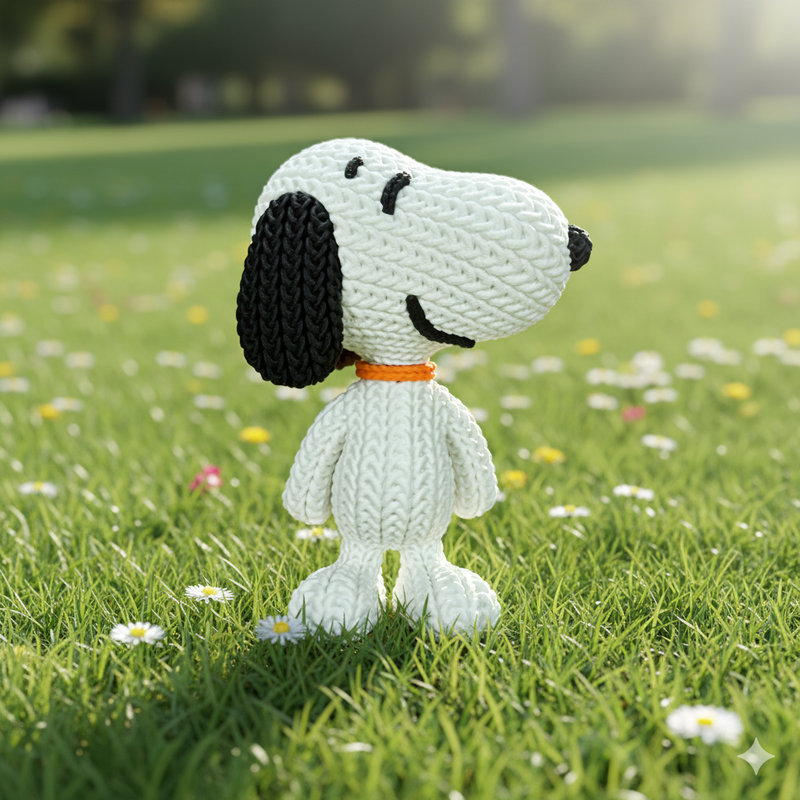 Peanuts Snoopy Knitted - Crochet