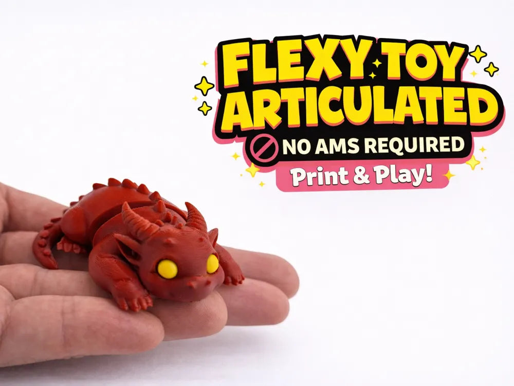 Flexi Dragon Articulated Fidget Toy v1