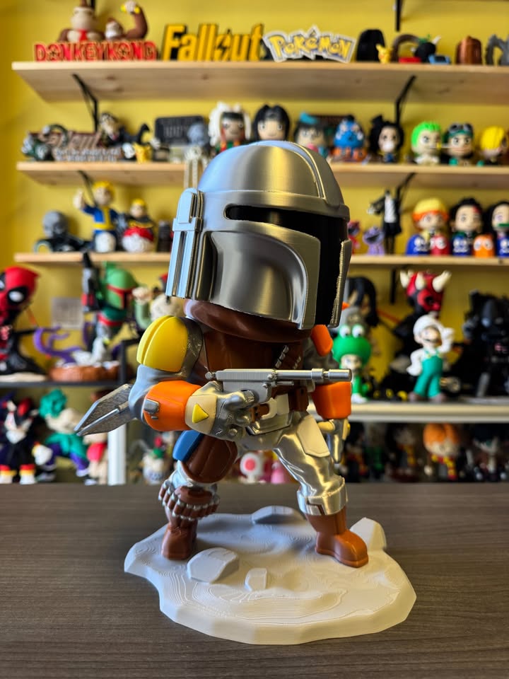 The Mandalorian & Grogu - 10.9” Chibi Mandalorian