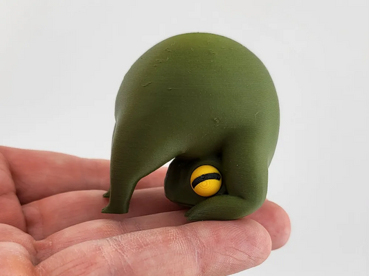 Zen Frog – Forward Fold Pose Cute Desk Decor