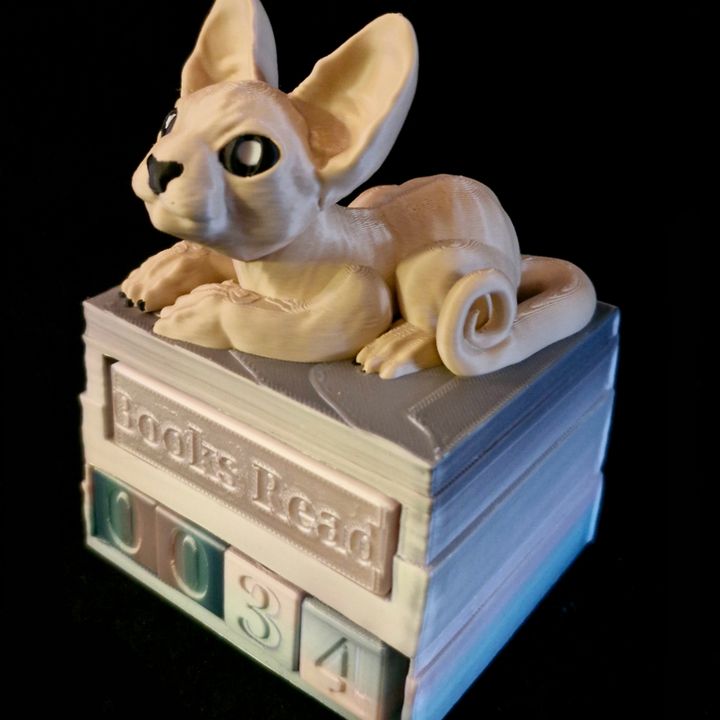 Sphynx Cat Book Counter