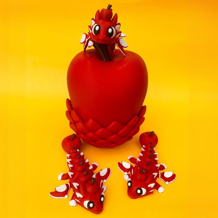 Flexi Apple Dragon And Egg Box