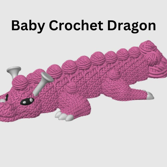 Articulated Baby Crochet Dragon