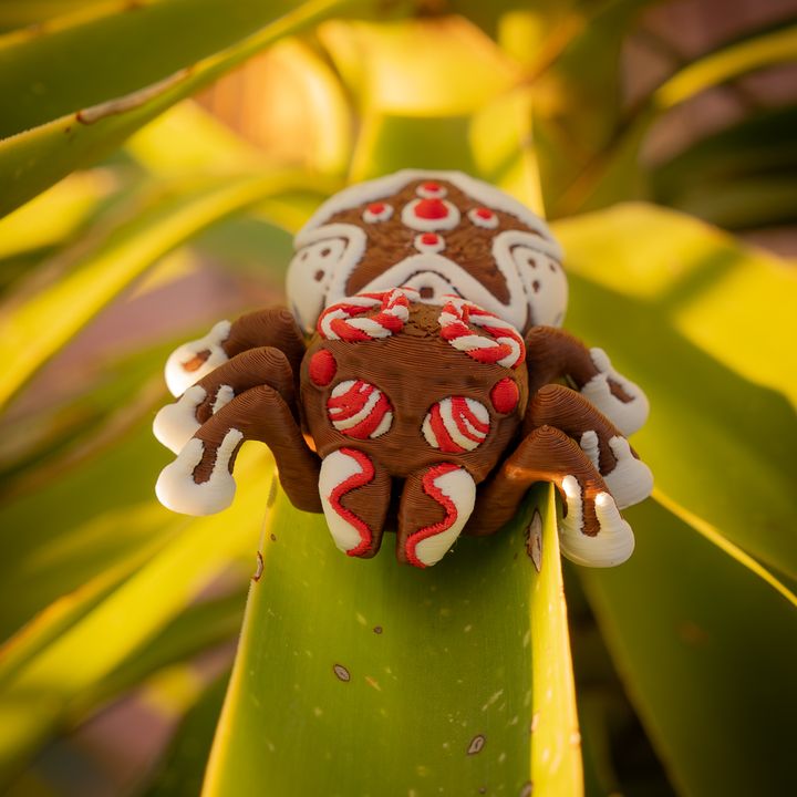 Articulated Gingerbread Jumping Spider