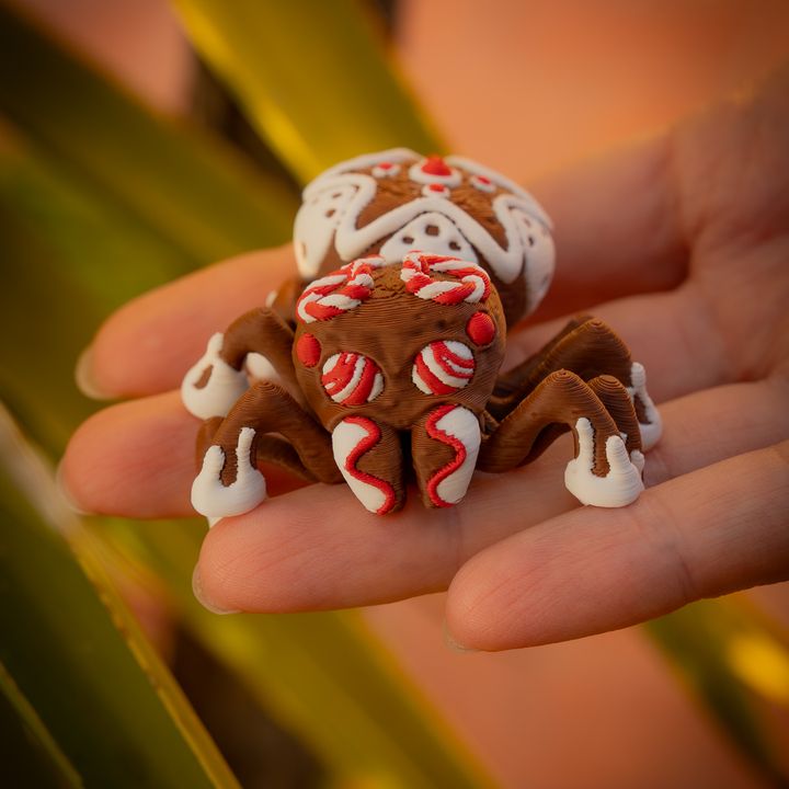 Articulated Gingerbread Jumping Spider