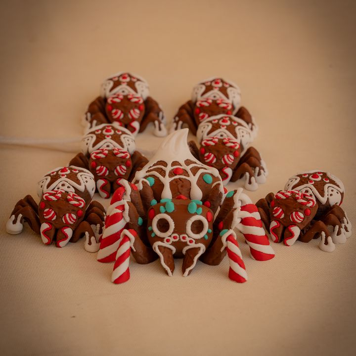 Articulated Gingerbread Jumping Spider
