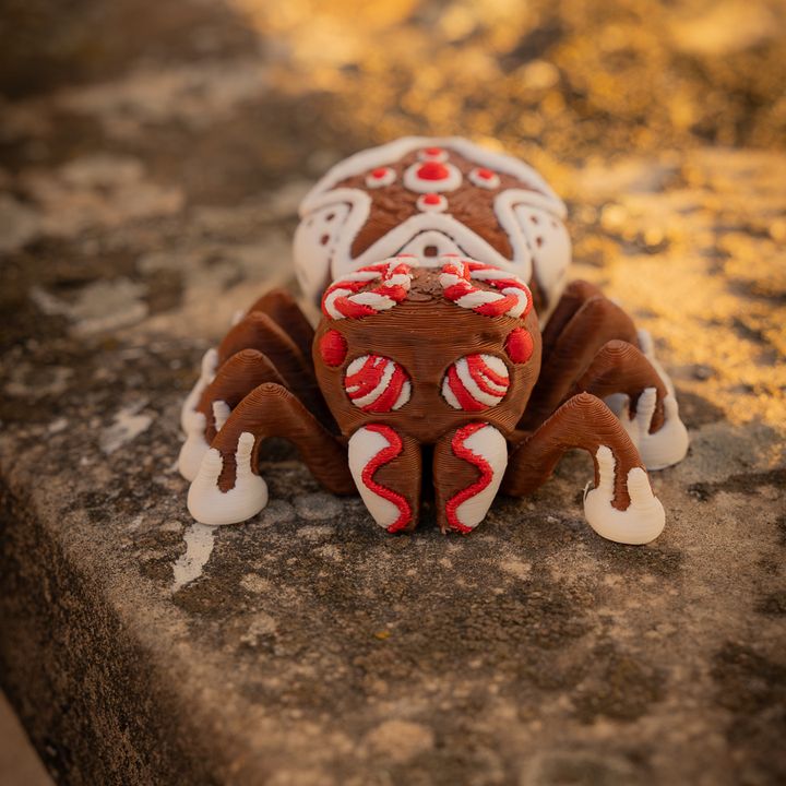Articulated Gingerbread Jumping Spider