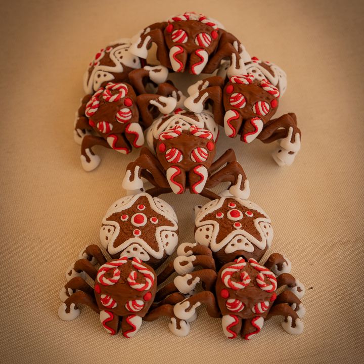 Articulated Gingerbread Jumping Spider