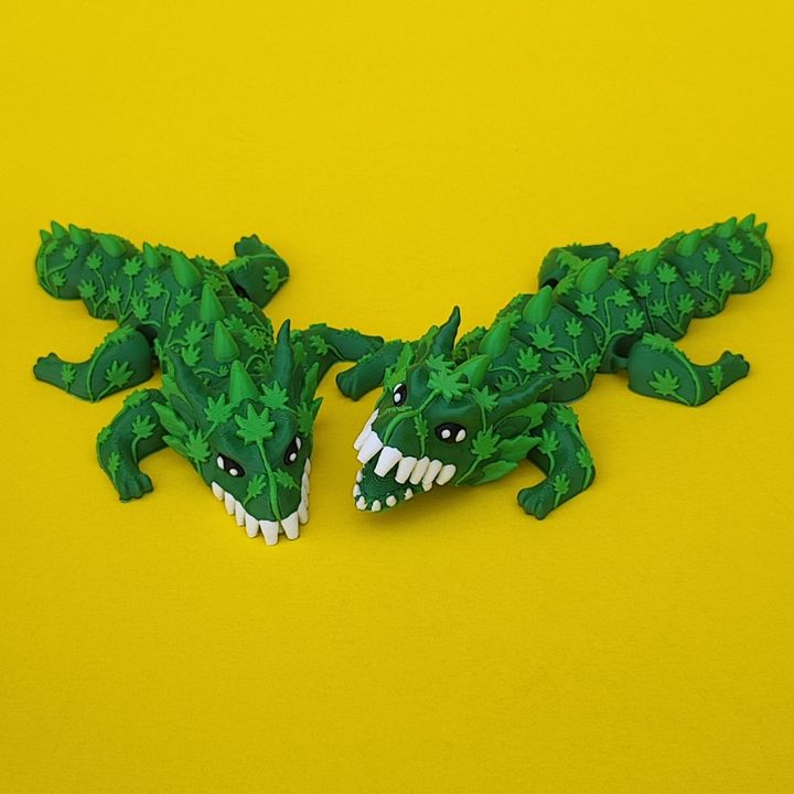 Biting Cannabis Dragon