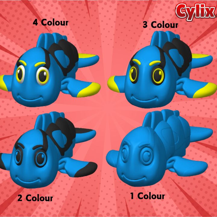 Flexi Blue Tang Fish