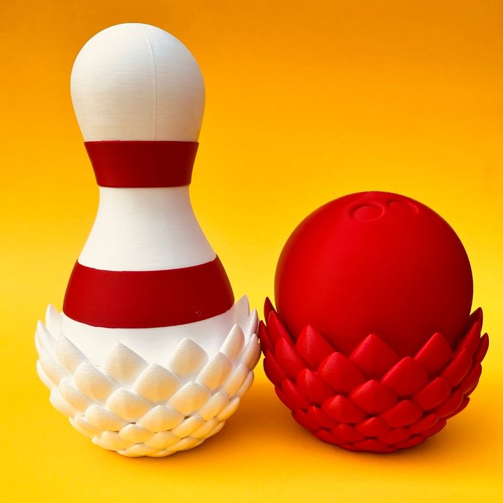 Articulated Flexi Bowling Winged Dragon & Egg Box