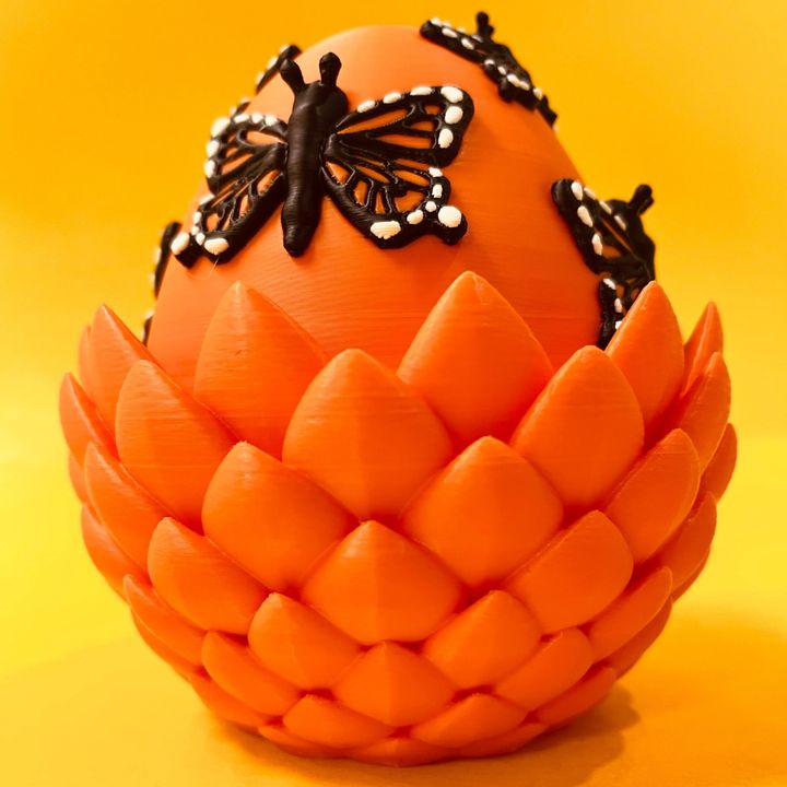 Flexi Butterfly Dragon And Egg Box, Articulated Winged Dragon
