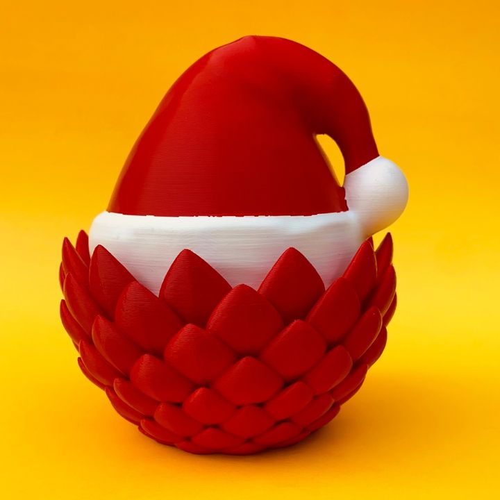 Articulated Christmas Dragon And Egg Storage Box