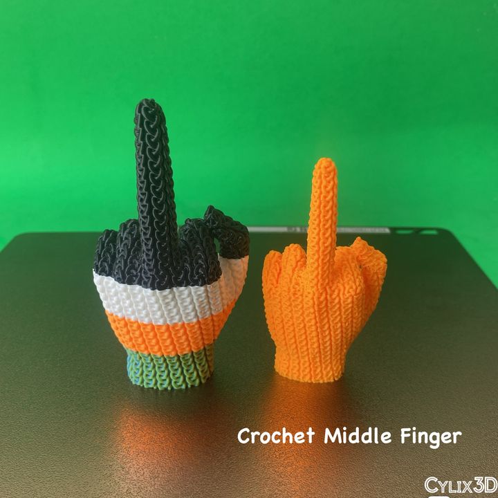 Crochet Middle Finger