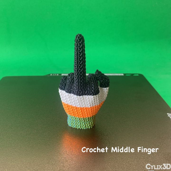 Crochet Middle Finger