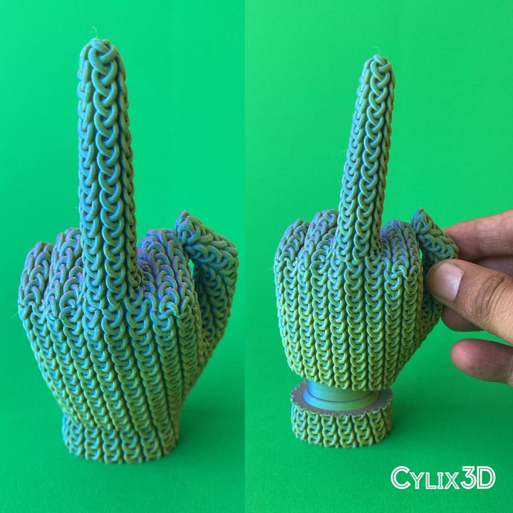 Crochet Middle Finger