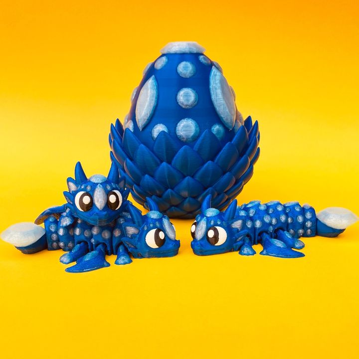 Flexi Diamond Winged Dragon & Egg Box