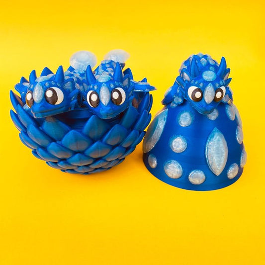Flexi Diamond Winged Dragon & Egg Box