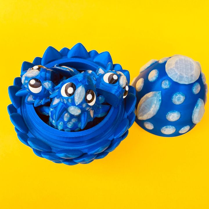 Flexi Diamond Winged Dragon & Egg Box