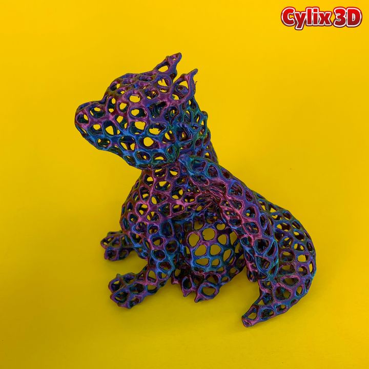 Dragon Vornoi Home Decor: Tealight Hole Version