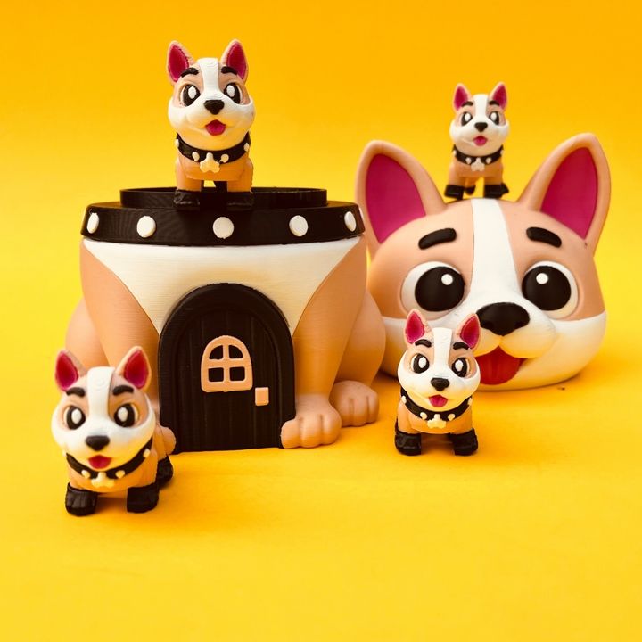 Articulated Dog And House Storage Box