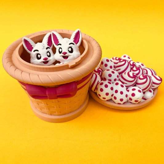 Easter Bunny And Egg Basket Box