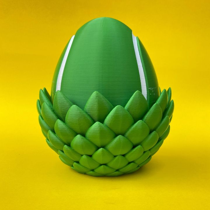 Flexi Tennis Dragon And Egg Box, Articulated Winged Dragon