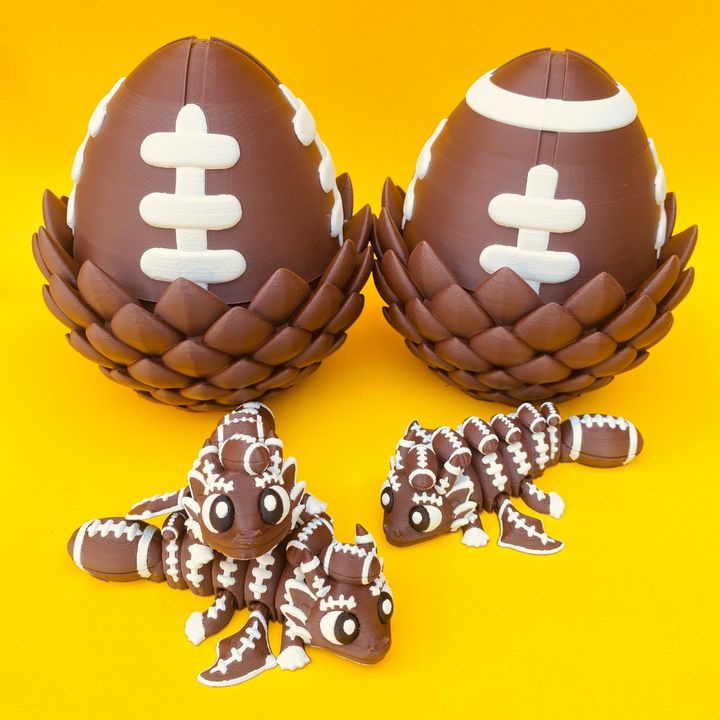 Articulated Flexi Football Dragon & Egg