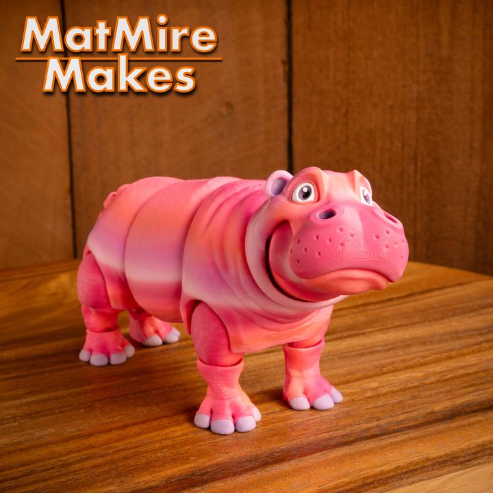 Hippo + Santa Hat