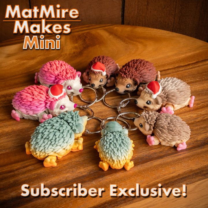 MMMini Hedgehog + Santa Hat