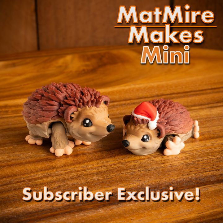 MMMini Hedgehog + Santa Hat