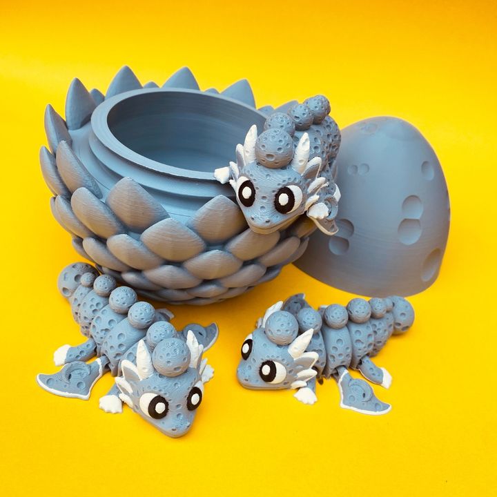 Articulated Moon Dragon And Egg