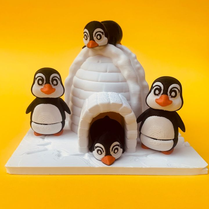Flexi Penguin And Igloo House Bundle