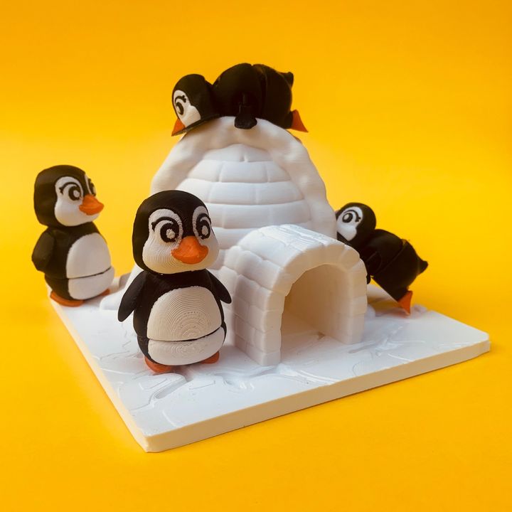 Flexi Penguin And Igloo House Bundle