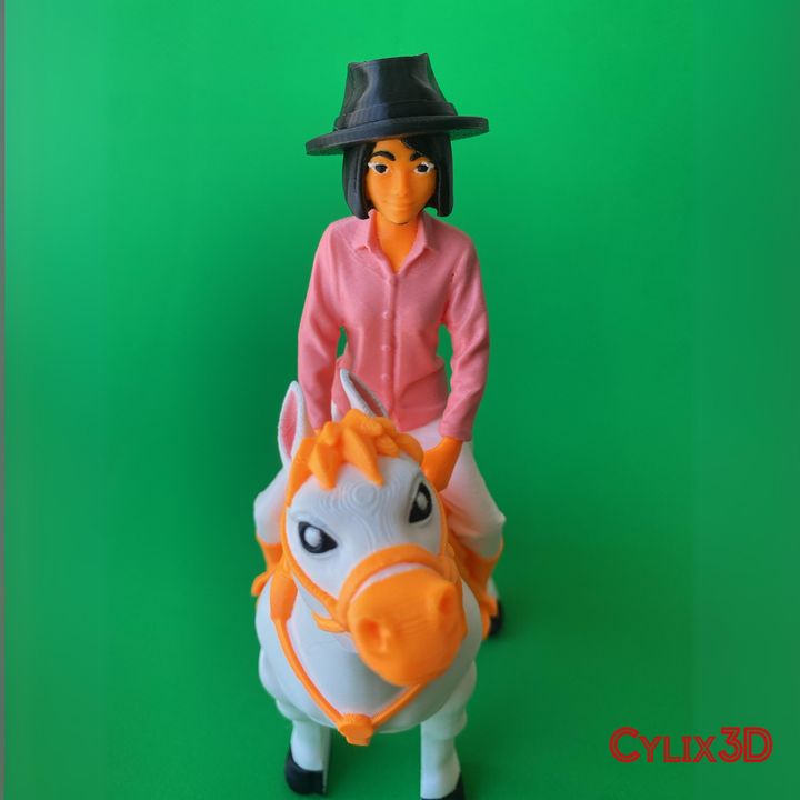 Flexi Cowgirl Horseback Riding