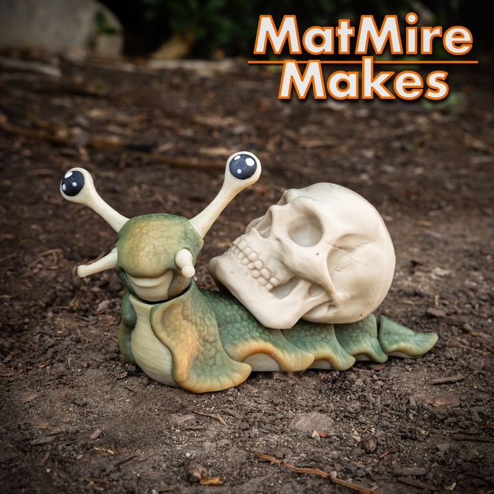 Snail & Slug with Holiday Extras, Articulated fidget figure