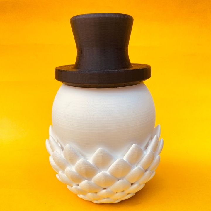 Articulated Snowman Dragon And Egg Storage Box