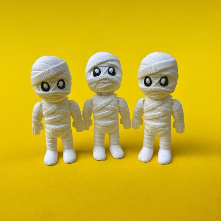 Flexi Zombie, Mummy And Coffin Box : Horror Fidget Toy