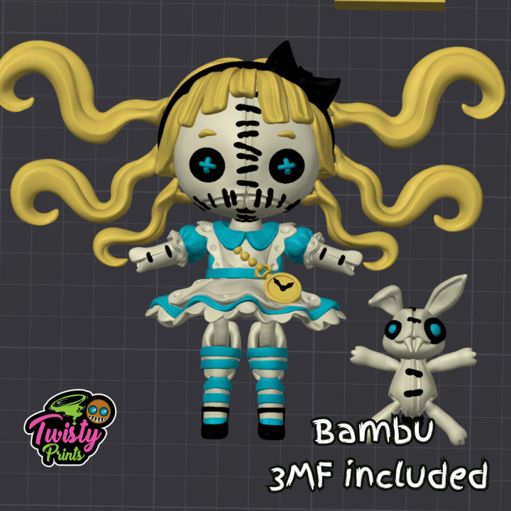 Wanderlust Girl with Rabbit