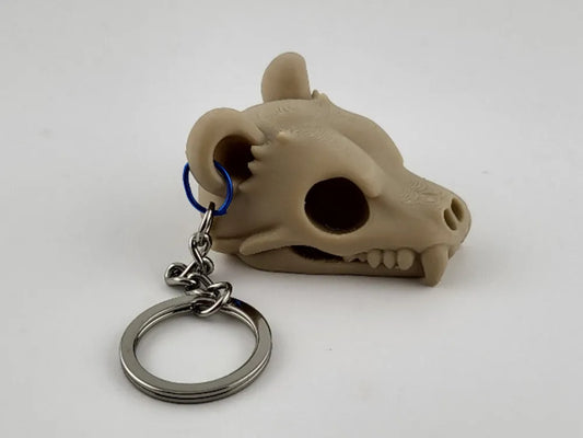 Bear Skull Keychain