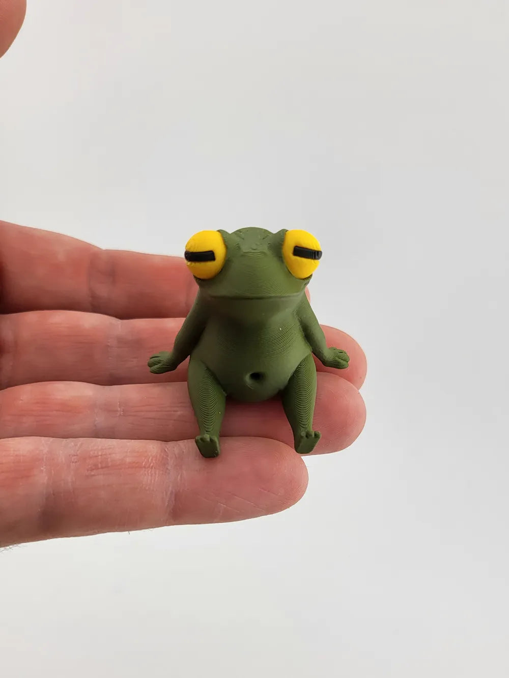 Zen Frog – Seated Relaxation Pose Cute Desk Decor