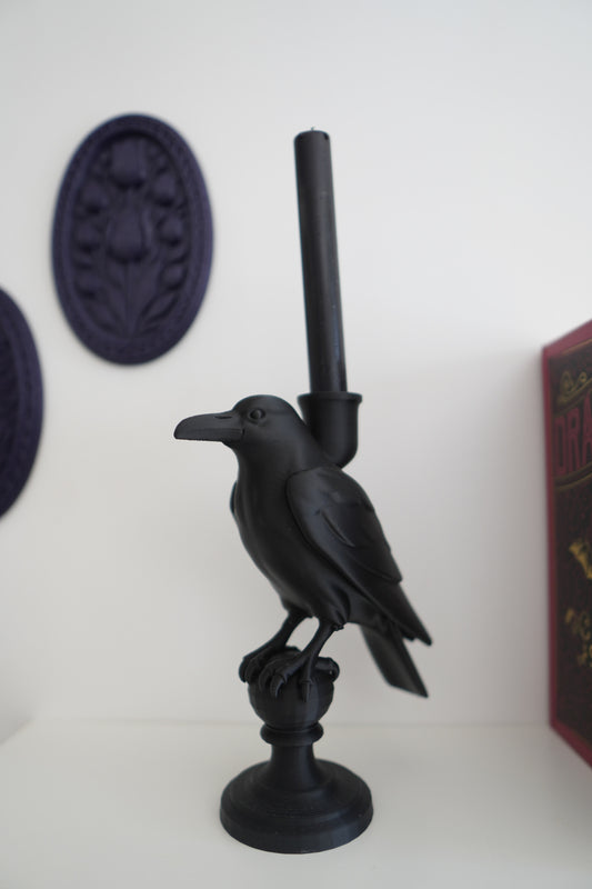 Raven Candle Holder