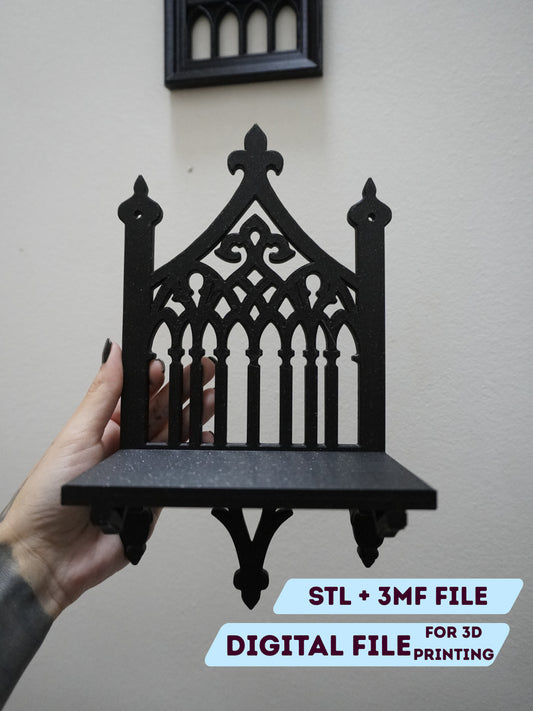 Cathedral Window Wall Shelf