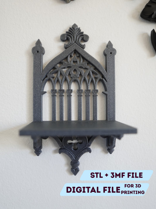 Cathedral Window Wall Shelf